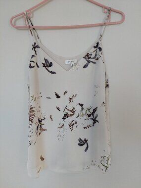 Aritzia Babaton Women's XS Everly Camisole tank top Floral Print
